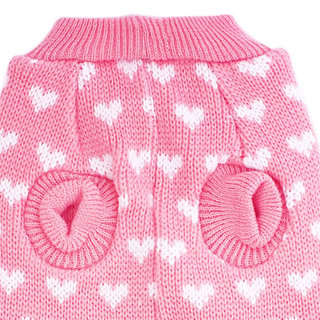 Cat Pet Sweater Cute Heart Pattern Dog Pet Supplies Med Dog Girl Dogs Sweaters Dog Hoodie for Small Dogs Christmas Female Dog Medium Dog Winter Sweaters for Medium Dogs