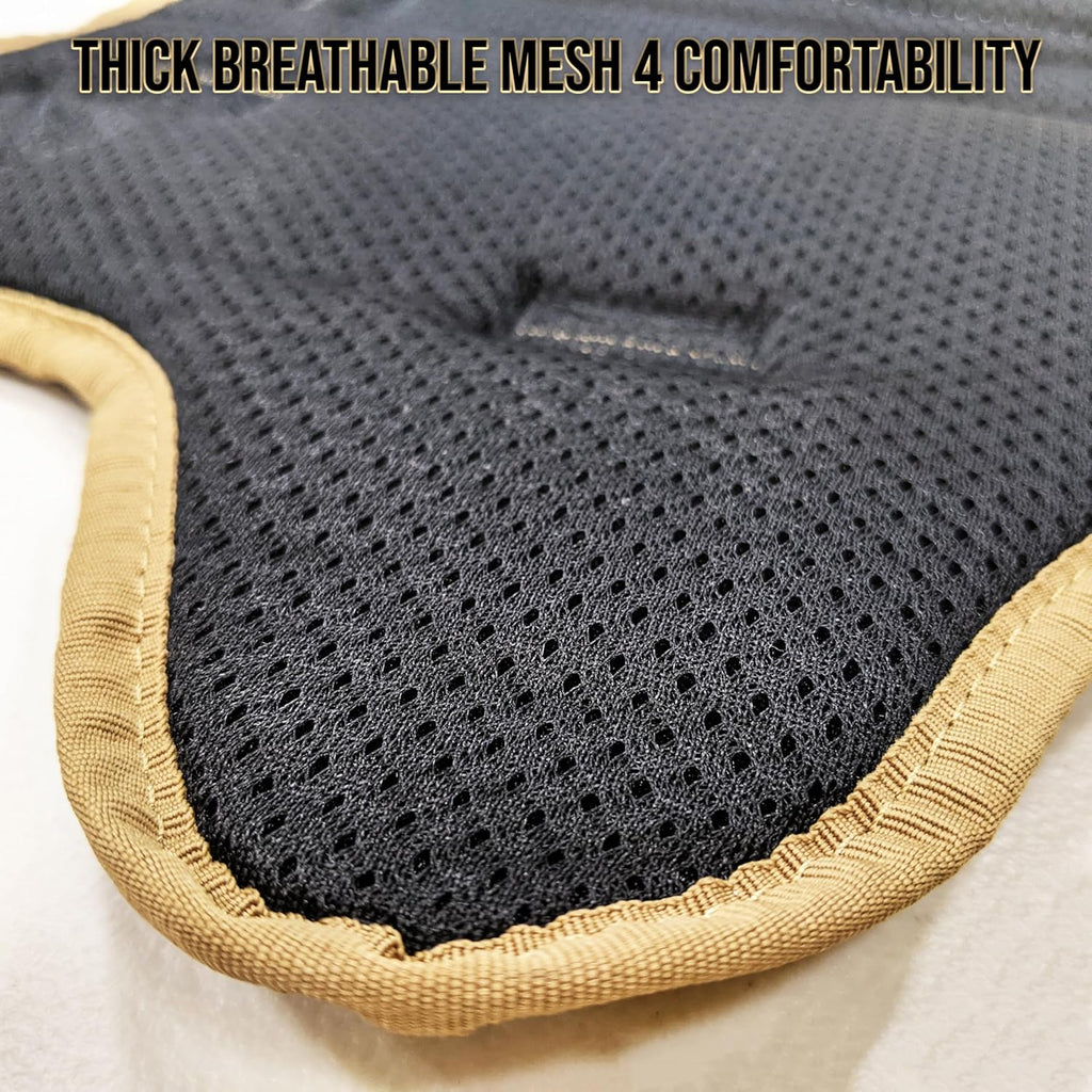 Pets Promax Tactical Dog Harness for Large Dogs – Military Grade, All-Metal Buckles Vest with Control Handle, No Plastic Componenets in Our Harness, Waterproof, No-Pull, No-Choke (Brown, L)