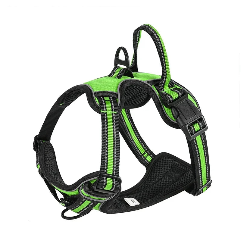 Adjustable No-Pull Dog Harness – Reflective & Breathable