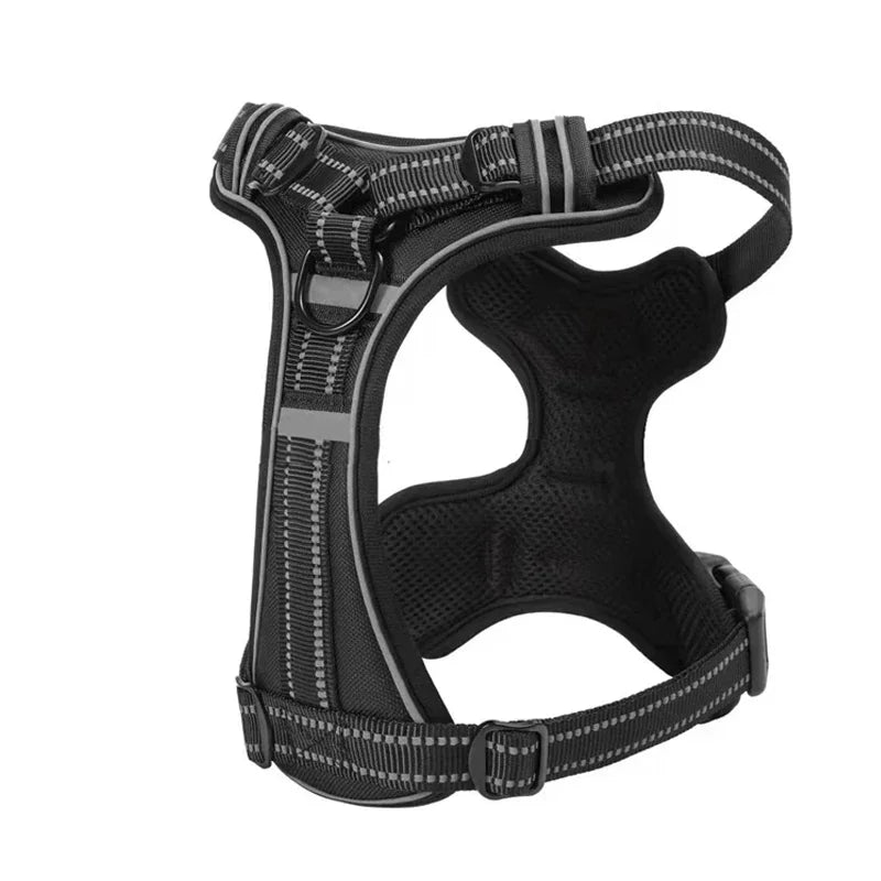 Adjustable No-Pull Dog Harness – Reflective & Breathable