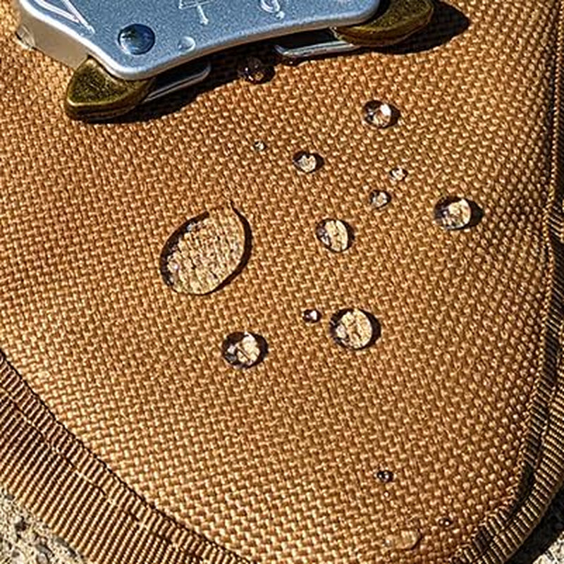 Pets Promax Tactical Dog Harness for Large Dogs – Military Grade, All-Metal Buckles Vest with Control Handle, No Plastic Componenets in Our Harness, Waterproof, No-Pull, No-Choke (Brown, L)